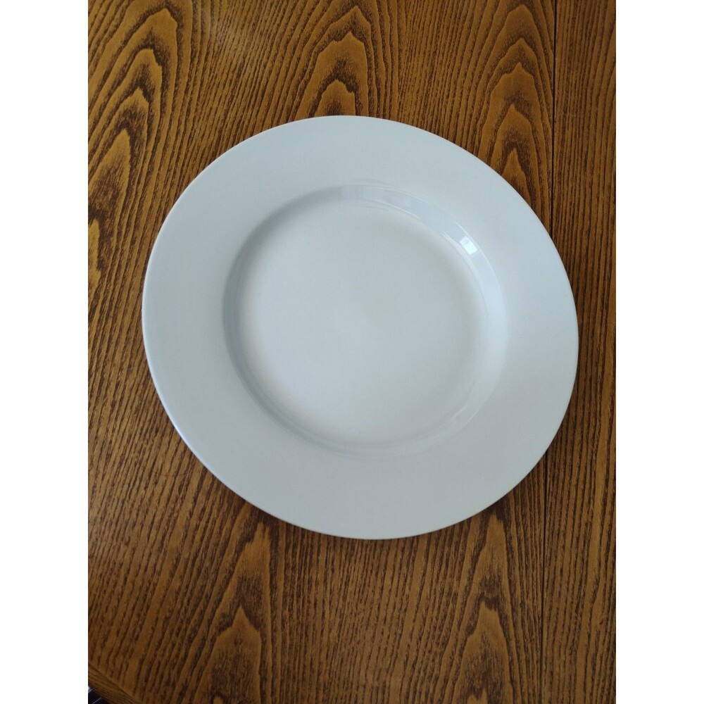 Pottery Barn Great White Solid White 12 1/4" Dinner Plate